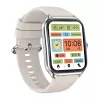 Išmanusis laikrodis Zeblaze GTS 4 — 1,94 colio (4,93 cm) AMOLED 466×466 pikselių, jutiklinis ekranas, Wi‑Fi, metalinis korpusas, silikoninis dirželis (balta)