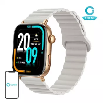Colmi C8 Max išmanusis laikrodis su magnetiniu dirželiu (auksinis)