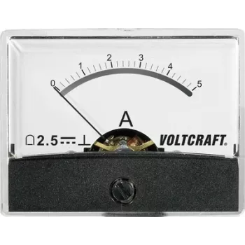 Voltcraft AM-60X46/5A/DC montavimo matavimo prietaisas AM-60X46/5A/DC 5 A magnetoelektrinis matuoklis (AM-60X46/5A/DC)