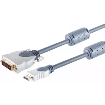HDMI į DVI adapteris ShiverPeaks 77481-MHQ 1,5 m su auksuotais kontaktais