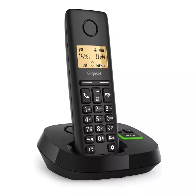 Belaidis telefonas Gigaset PURE 100A su DECT technologija, ilgas baterijos veikimo laikas