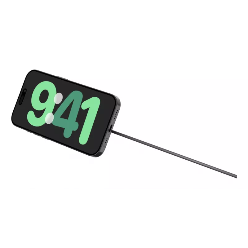 Sulankstomas magnetinis Qi2 belaidis įkroviklis Belkin WIA011KQBK 15W (20W maitinimo blokas), juodas