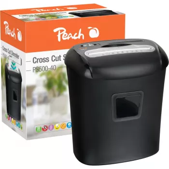 Peach PS500-40 popieriaus smulkintuvas Kryžminis smulkinimas 68 dB Juoda