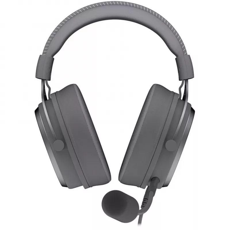 VIRO Plus USB Alt Gray, žaidimų ausinės tamsiai pilkos, USB-A, 3,5 mm lizdas, 7.1 USB garso plokštė