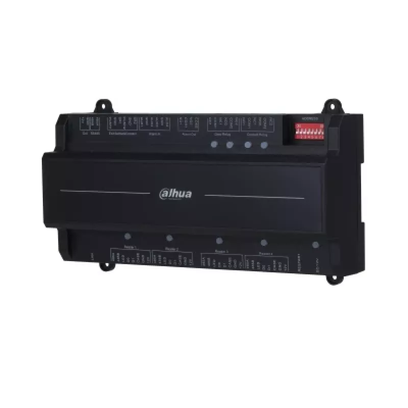 Apsaugos durų valdiklis DAHUA ASC2202B-D — 2 durų plokštės valdiklis, 12 V, 1,4 A, RS-485, 210×50×106 mm