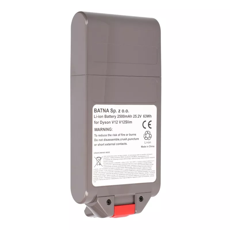 Baterija Dyson dulkių siurbliui V12, 25,2 V 2500 mAh