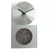 NeXtime klok 3028 OP Laikrodis, 16x30.2 cm, Sieninis, Stiklas, Sidabrinis