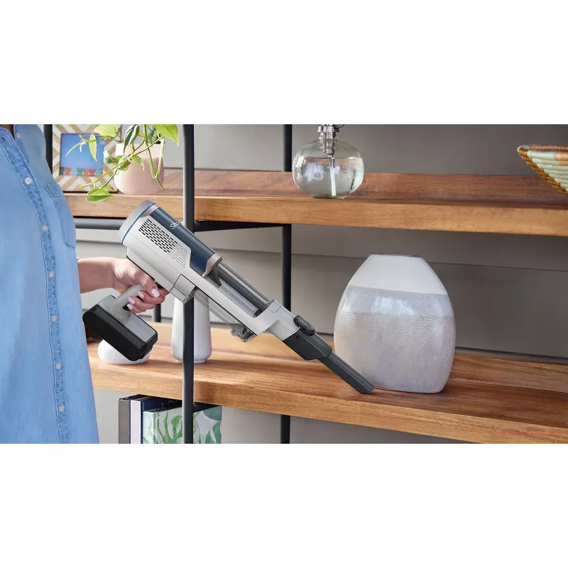 Sharkclean BU3521EU 2-in-1 šluotinis siurblys / elektrinis šepetys, akumuliatorinis, sausas, be maišelio, 21,6 W, mėlyna, balta