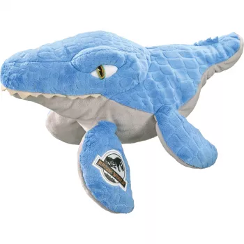 Jurassic World, Mosasaurus, Plush Toy Blue/Pilka, 29 cm