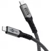 Goobay USB-C laidas su pintu apvalkalu, USB4, 240 W, 40 Gbit/s, Power Delivery, 1,5 m (1,50 m, USB 4.0, 240 W), USB laidas