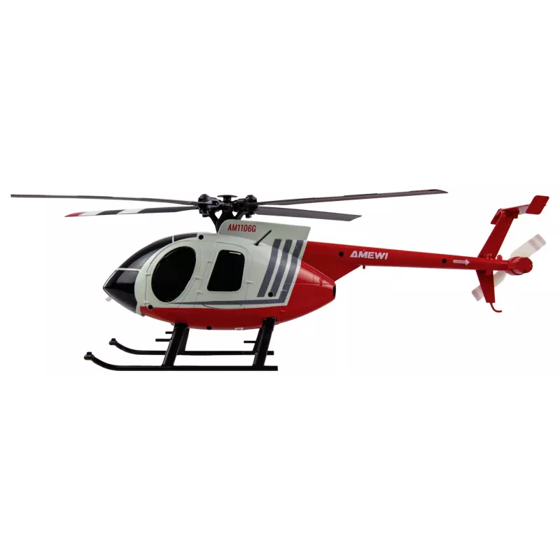 Amewi RC sraigtasparnis MD500 Li-Po baterija 350 mAh sidabrinė/raudona (25354)