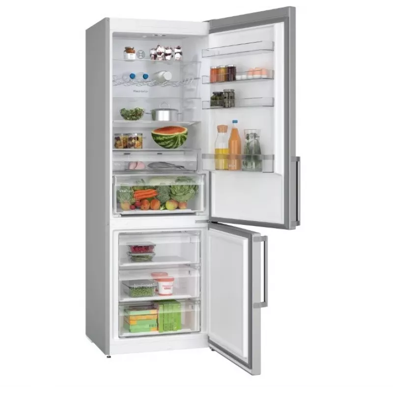 Bosch Series 4 KGN497ICT šaldytuvas-šaldiklis 440 l C, nerūdijantis plienas
