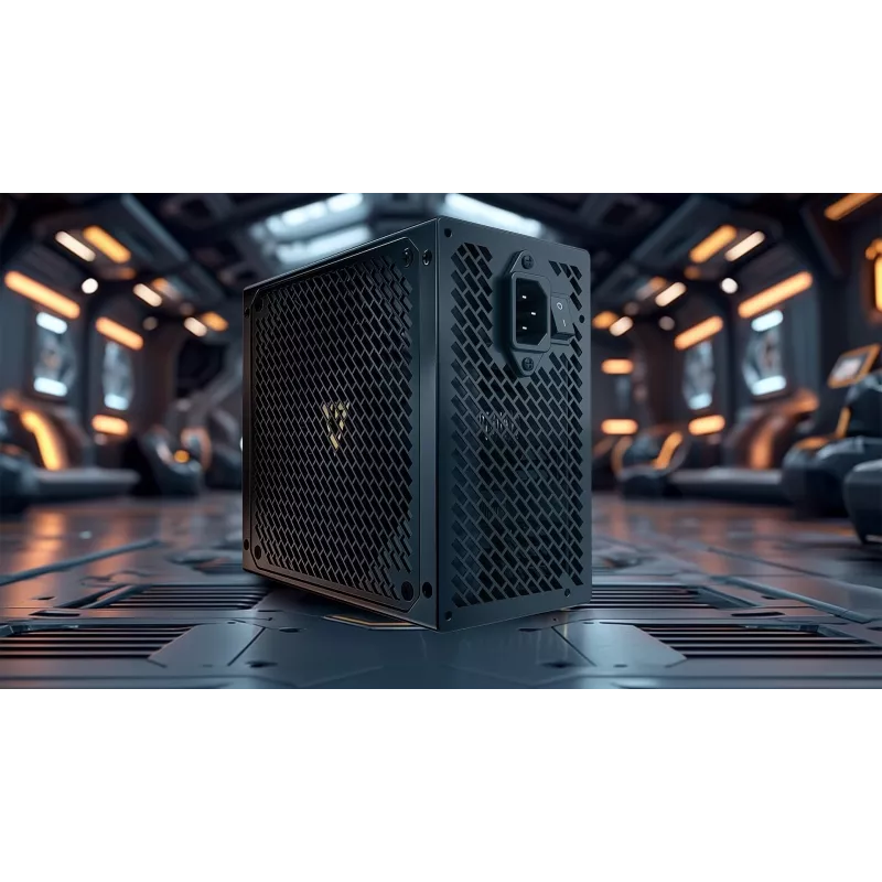 Maitinimo blokas MODECOM VOLCANO HEX GOLD 750W, 80 PLUS Gold, ATX 3.1, modulinis, 14 cm ventiliatorius