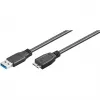 USB A į Micro-USB B laidas GOOBAY 95026 — 1,8 m, kištukas-kištukas, juodas