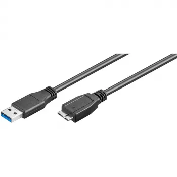 USB A į Micro-USB B laidas GOOBAY 95026 — 1,8 m, kištukas-kištukas, juodas
