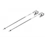 LEKI BLISS rožinio aukso spalvos lazdos 115 cm