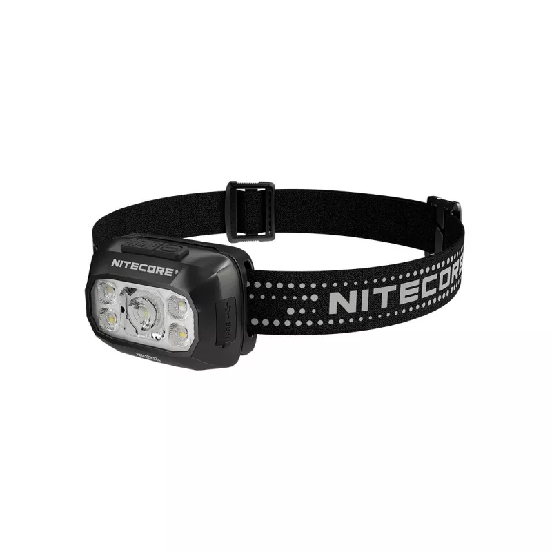 Galvos žibintas Nitecore NU30 — kompaktiškas nešiojamas LED žibintas, iki 500 liumenų, keli šviesos lygiai, raudonos šviesos režimas