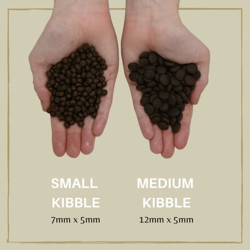Sausas šunų maistas Eden Puppy Cuisine 80/20 vidutinio dydžio trupiniai 2 kg — šuniukų mišinys, lašiša, 40% baltymų, 17,5% riebalų