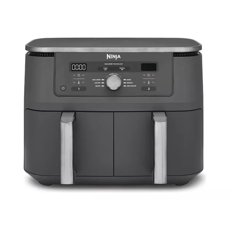 Karšto oro gruzdintuvė Ninja DZ400EU 9,5 l 2470 W pilka dviguba