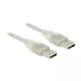 USB laidas DeLOCK 83888 USB 2.0 1,5 m permatomas