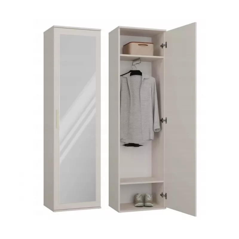 Drabužių spinta top e shop DUO KASZMIR BEIGE modelis M-MP-SZ-DUO-DUO-KASZ (spintos korpusas)