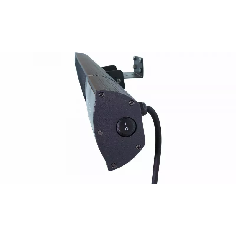 Infraraudonųjų spindulių šildytuvas SUNRED RD-DARK-25, 2500 W, montuojamas ant sienos, IP55, juodas