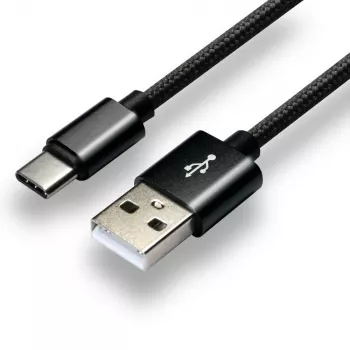 everActive USB-C laidas 1 m - Juodas, pintas, greitas įkrovimas, 3A - CBB-1CB