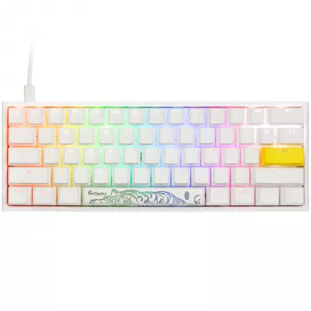 Mechaninė žaidimų klaviatūra Ducky One 2 Pro Mini RGB LED su Cherry MX Blue jungikliais, 60% išdėstymas