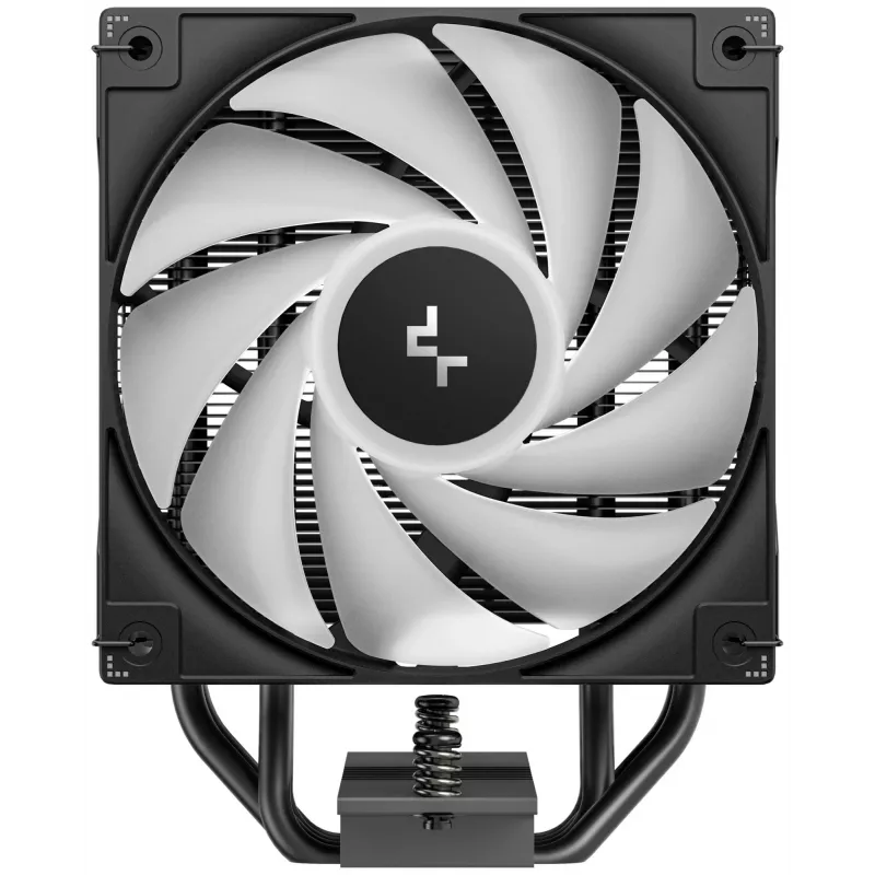 Ventiliatorius DeepCool AG400 BK ARGB V2 120 mm Juoda — 120 mm hidraulinio guolio procesoriaus aušintuvo ventiliatorius, kelių lizdų palaikymas
