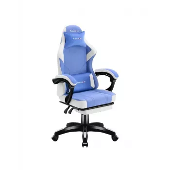 Žaidimų kėdė huzaro Force 3.7 mėlyna – ergonomiškas dizainas, reguliuojamas aukštis