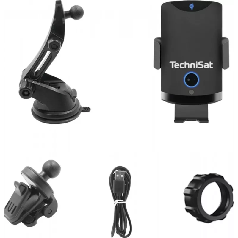 TECHNISAT TechniSat SmartCharge 2 išmaniojo telefono ir planšetės laikiklis su integruotu įkrovimo palaikymu