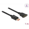 DisplayPort ilgintuvo kabelis su skydiniu laikikliu DeLOCK 87095 8K 60 Hz 1 m
