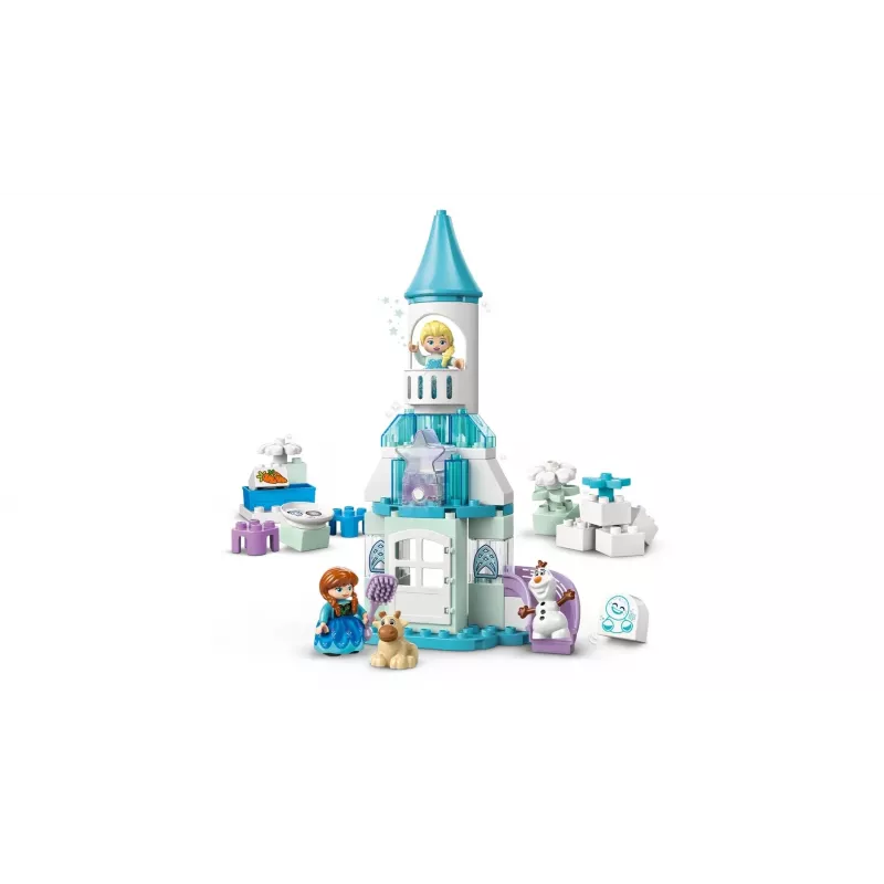 Konstrukcinis žaislas LEGO DUPLO 10455 Disney Anna ir Elsa ledo rūmų vakarėlis — DUPLO rinkinys, 54 dalys, 4 minifigūrėlės, amžius 2+
