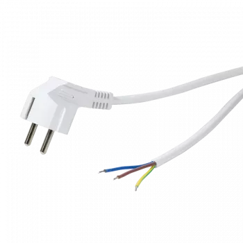 Logilink – maitinimo laidas – CEE 7/7 (M) į be kištuko – kintamoji srovė 250 V – 1,5 m – balta (CP136)