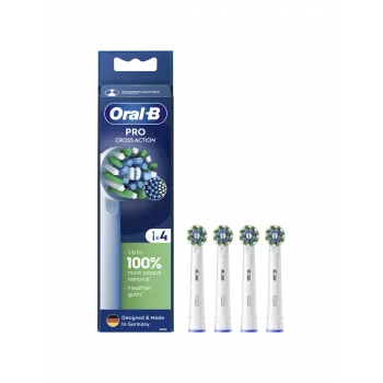 Oral-B Pro CrossAction keičiamų šepetėlių galvutės, 4 vnt.