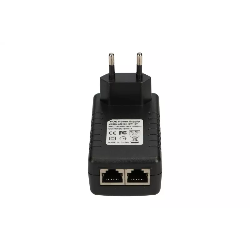 PoE adapteris Extralink POE-18-18W 18V 1A 18W sieninis kištukas