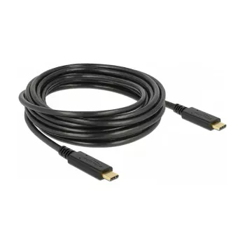USB kabelis DeLOCK 85206 USB 2.0 4 m USB C Juodas