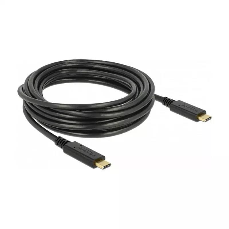 USB kabelis DeLOCK 85206 USB 2.0 4 m USB C Juodas