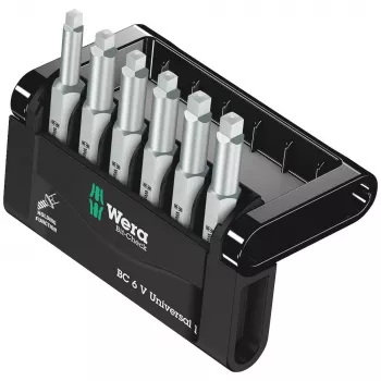 Atsuktuvų antgalių rinkinys Wera Bit-Check 6 vnt.