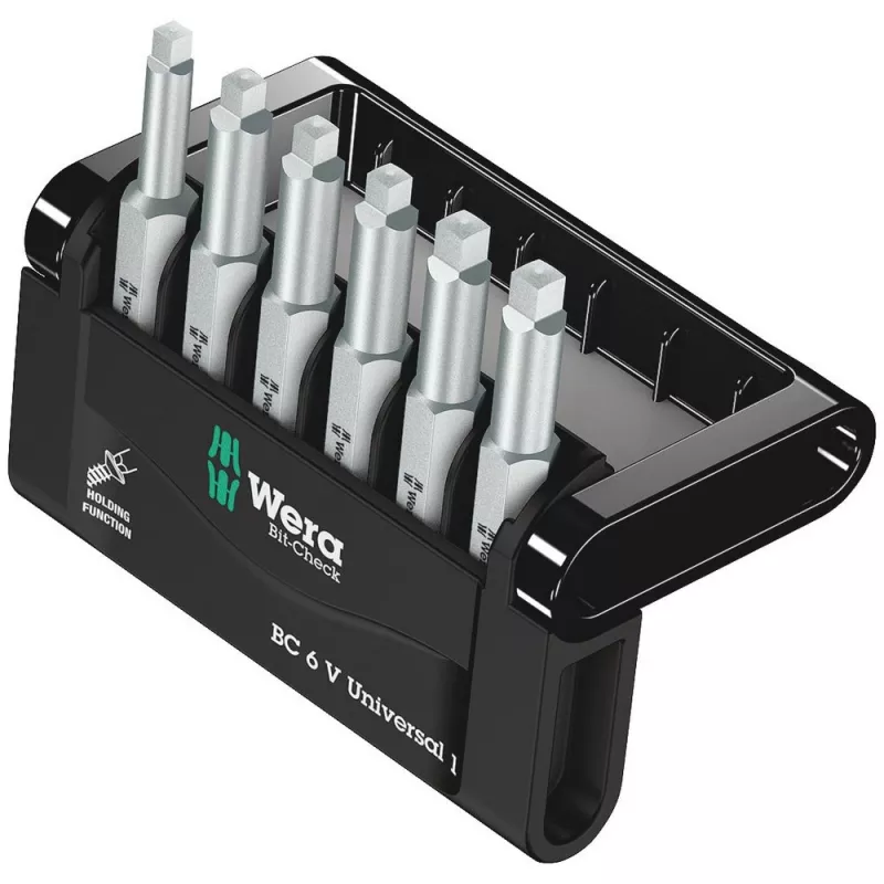Atsuktuvų antgalių rinkinys Wera Bit-Check 6 vnt.
