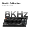 Mechaninė klaviatūra Keychron V1 Ultra 8K — 75%, QWERTY, Bluetooth, laidinė, RGB, juoda