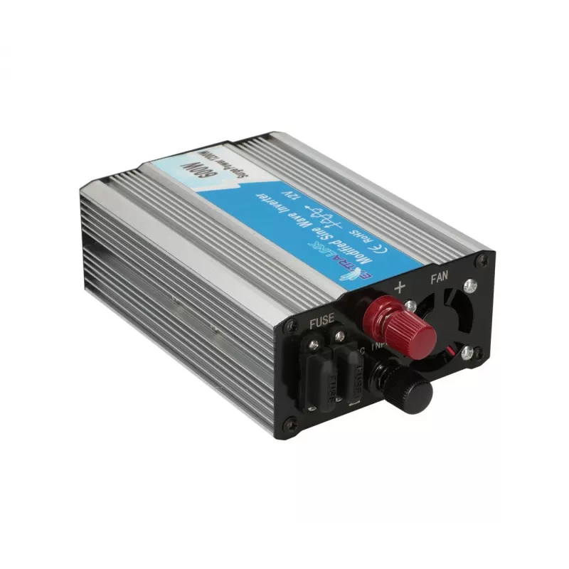 Extralink OPIM-600W įtampos keitiklis, automobilinis 12V, 600W modifikuota sinusinė banga