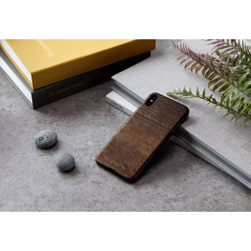 man ir wood telefono dėklas iPhone XS Max — koala Juoda
