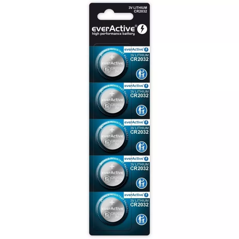 Lithium batteries everActive CR2032 - blister 5 vnt.