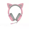 Ausinės Razer Kraken Kitty V3 X — Laidinės USB Type-A, uždedamos ant ausų, 20–28kHz, 1,3 m laidas, rožinės spalvos