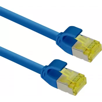 Tinklo kabelis Helos 333085 7,5 m Cat6a S/FTP RJ-45 mėlynas geltonas