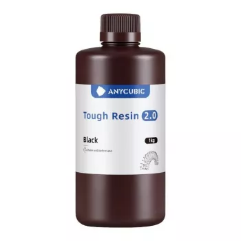 Fotopolimerinė derva AnyCubic Tough Resin 2.0 juoda 1 kg SRX2BK-101A