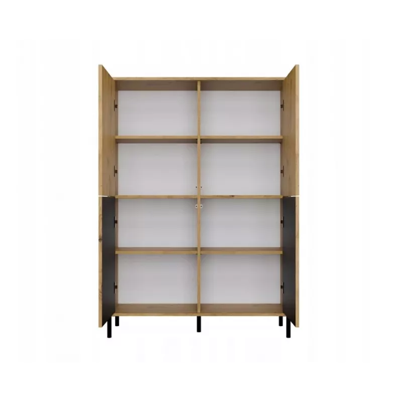 KAMARO 4DK plonas/GŁ ąžuolas ARTISAN DISPLAY CABINET