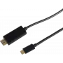 Vaizdo kabelio adapteris ShiverPeaks BS10-57045 3m USB Type-C HDMI juoda