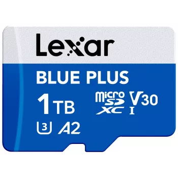 Lexar atminties kortelė microSD 1TB C10 A2 U3 V30 170MB/s Blue Plus